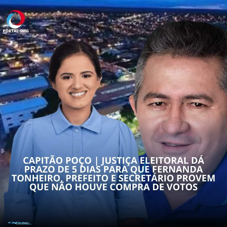 A sobrinha do prefeito de Capitão Poço, João Tonheiro, que concorreu à prefeitura para suceder seu tio nestas eleições de 2024, pode não assumir,