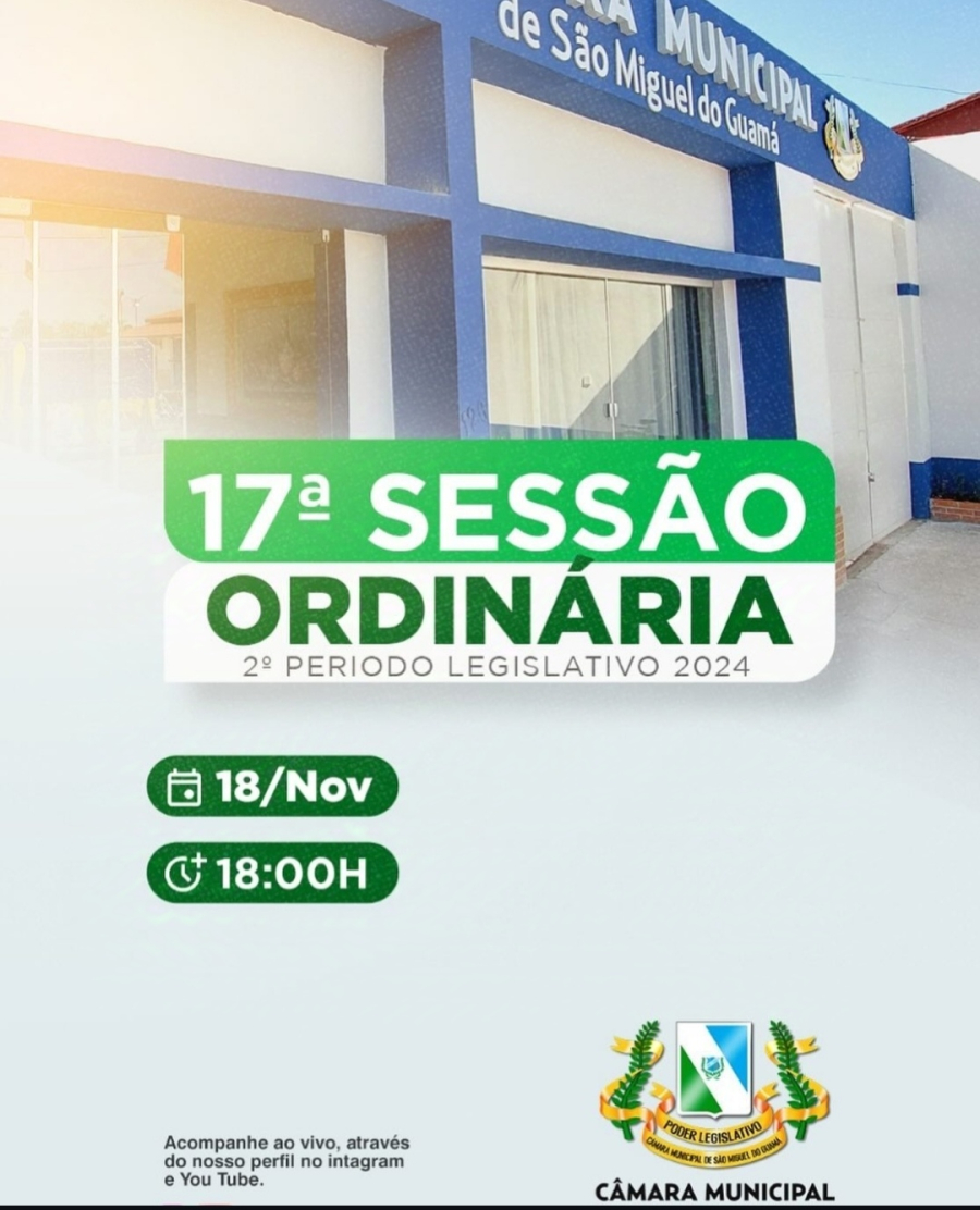 Sessão Ordinária na Câmara Municipal